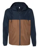 Independent Trading Co. EXP54LWZ Windbreaker Light Classic Navy/ Saddle