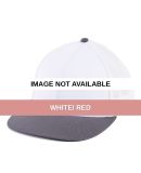 Alternative H0116H Sammy Ball Cap WHITE/ RED