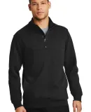 Cornerstone CS626 CornerStone 1/2-Zip Job Shirt Black