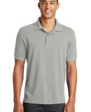 Eddie Bauer EB100  Cotton Pique Polo in Chrome