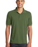 Eddie Bauer EB100  Cotton Pique Polo in Evergreen