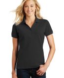 Eddie Bauer EB101  Ladies Cotton Pique Polo in Black