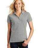 Eddie Bauer EB101  Ladies Cotton Pique Polo in Chrome