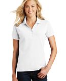 Eddie Bauer EB101  Ladies Cotton Pique Polo in White