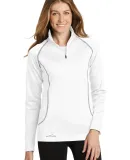 Eddie Bauer EB237  Ladies 1/2-Zip Base Layer Fleec White