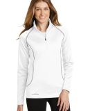 Eddie Bauer EB237  Ladies 1/2-Zip Base Layer Fleec in White