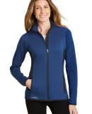 Eddie Bauer EB239  Ladies Full-Zip Heather Stretch Blue Heather