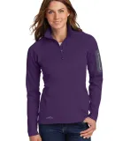 Eddie Bauer EB235  Ladies 1/2-Zip Performance Flee Blackberry