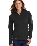 Eddie Bauer EB235  Ladies 1/2-Zip Performance Flee Black