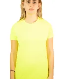 2000L Gildan Ladies' 6.1 oz. Ultra Cotton® T-Shir in Safety green