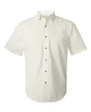 FeatherLite 0281 Short Sleeve Stain-Resistant Twil Arctic White/ Stone