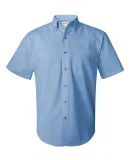 FeatherLite 0281 Short Sleeve Stain-Resistant Twil Glacier Blue