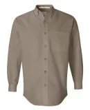 FeatherLite 3281 Long Sleeve Stain-Resistant Twill Sandalwood/ Stone