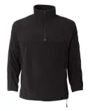 FeatherLite 3351 Microfleece Unisex Quarter-Zip Pu in Onyx black