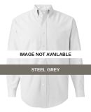 FeatherLite 7231 Long Sleeve Oxford Shirt Tall Siz Steel Grey