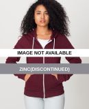 American Apparel MT497 Salt and Pepper Zip Hoodie Zinc(Discontinued)