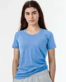 Los Angeles Apparel FF3001 Women's Tee Heather Lake Blue