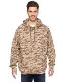 3969 Code V Camouflage Pullover Hooded Sweatshirt  in Sand digital