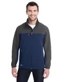 DRI DUCK 5350T Motion Soft Shell Jacket Tall Sizes in Deep blue/ charcoal