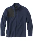 DRI DUCK 7345 Interval DDX Quarter-Zip Nano-Fleece Navy/ Charcoal