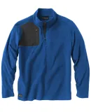 DRI DUCK 7345 Interval DDX Quarter-Zip Nano-Fleece Tech Blue/ Charcoal