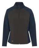 DRI DUCK 9439 Women's Contour Soft Shell Jacket Deep Blue/ Charcoal