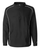 Rawlings 9715 Poly Dobby Quarter-Zip Pullover Black