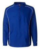Rawlings 9715 Poly Dobby Quarter-Zip Pullover Royal