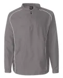 Rawlings 9715 Poly Dobby Quarter-Zip Pullover Steel