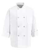 Chef Designs 0403 Eight Pearl Button Chef Coat White