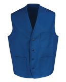 Chef Designs 1360 V-neck Button-Front Vest Royal