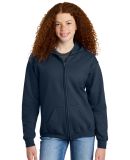 Gildan G186B Youth Full-Zip Hood Sweatshirt 7.75 o in Navy