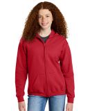 Gildan G186B Youth Full-Zip Hood Sweatshirt 7.75 o in Red