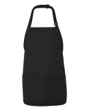 Chef Designs 1530 Short Premium Bib Apron Black