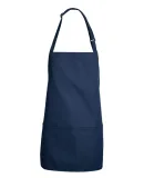 Chef Designs 1530 Short Premium Bib Apron Navy