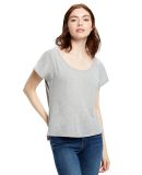 US Blanks US880 Ladies' Recycled Scoop Blouse in Smoke grey