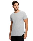 US Blanks US2488 Men's Short-Sleeve Recycled Crew in Smoke grey