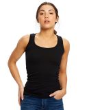 US Blanks US500 Ladies' 4.4 oz. Beater Tank in Black