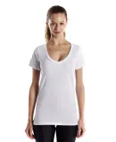 US Blanks US120OR Ladies' 4.3 oz. Organic Cotton S White