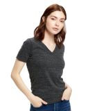 US Blanks US228 Ladies' 4.9 oz. Short-Sleeve Tribl in Tri charcoal