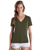 US Blanks US228OD Ladies' 5.2 oz. Short-Sleeve Tri Moss