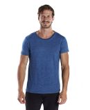 US Blanks US2404 Men's 6 oz. True Indigo Crew in Light indigo