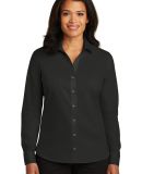 Red House RH79  Ladies Non-Iron Twill Shirt Black