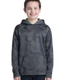 Sport Tek YST240 Sport-Tek Youth Sport-Wick CamoHe in Dark smoke gry