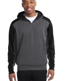 Sport Tek ST249 Sport-Tek  Tech Fleece Colorblock  Grph Hea/Black