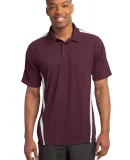 Sport Tek ST685 Sport-Tek PosiCharge Micro-Mesh Co Maroon/White