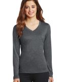 Sport Tek LST360LS Sport-Tek Ladies Long Sleeve He in Graphite hthr