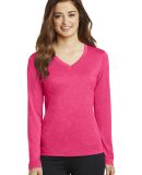 Sport Tek LST360LS Sport-Tek Ladies Long Sleeve He in Pink rasp hthr