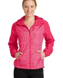 Sport Tek LST40 Sport-Tek Ladies Heather Colorbloc Pink Ras He/Pk