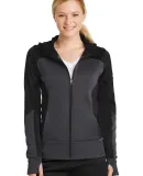 Sport Tek LST245 Sport-Tek Ladies Tech Fleece Colo Bk/Gph/Black